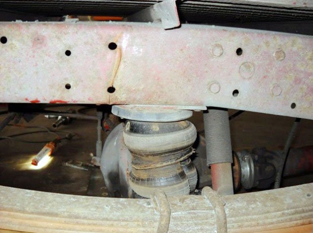 Reinforced springs and leaf springs  for campers and caravans 